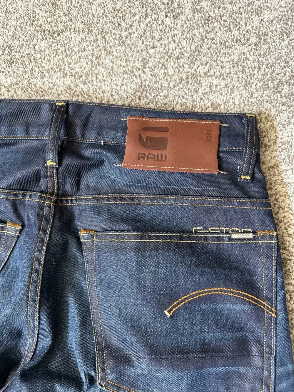 G-Star Dark Indigo Straight Jeans